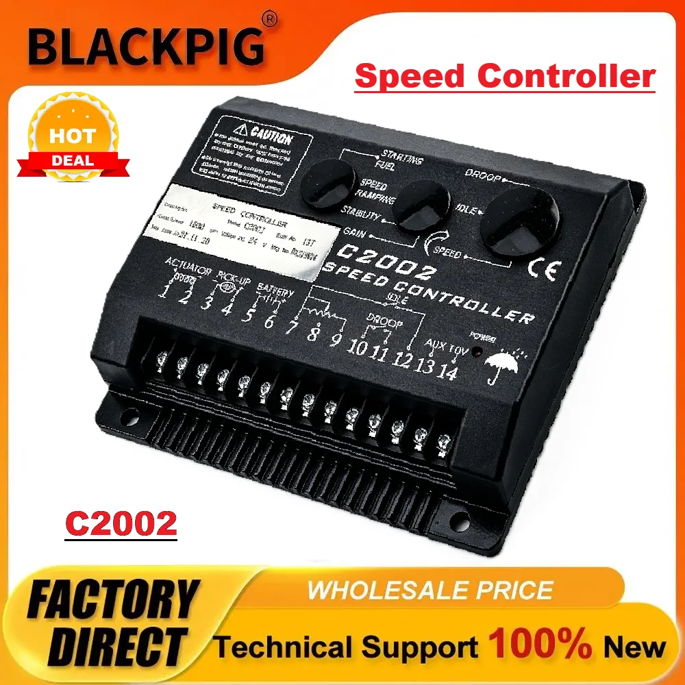 Compatible Fortrust C2002 Engine Speed Controller Generator  Governor Intelligent DC Motor Speed Control Board For Genset Parts