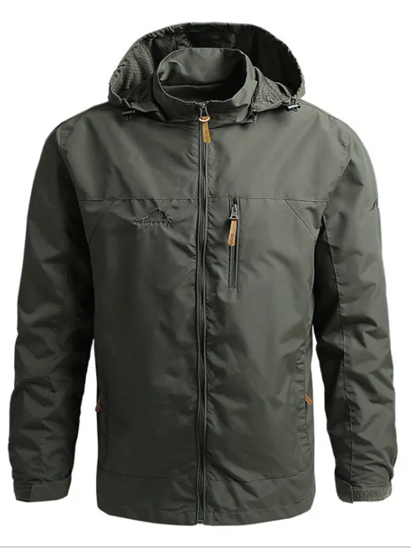 

Casual Men's Lightweight Spring Autumn Jaet Outdoor Windproof Sports Climbing Military Workwear Loose Fit Nylon Fiber