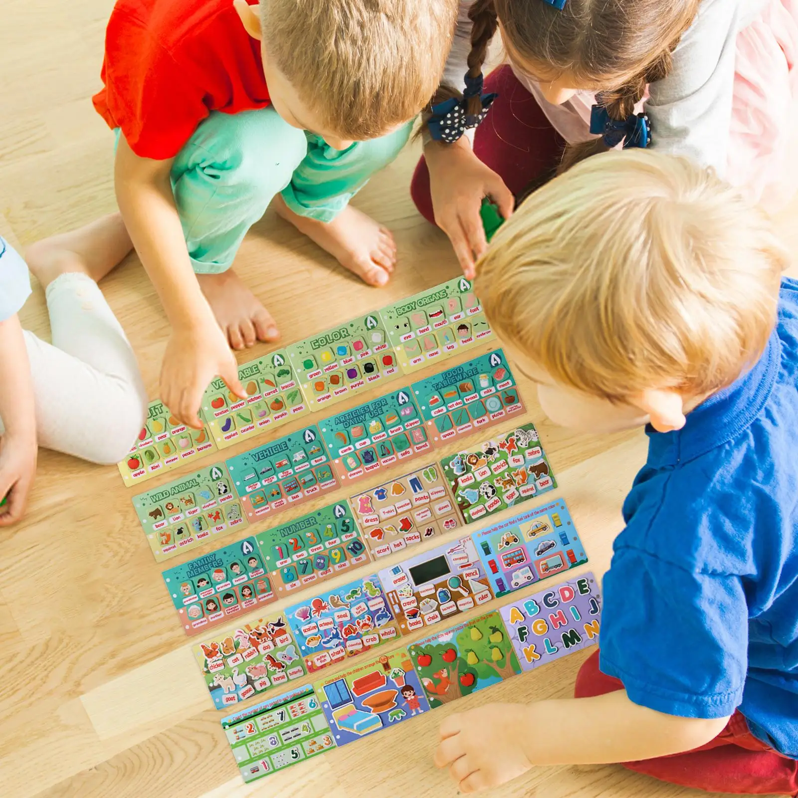 Libros de actividades interactivas para niños en edad preescolar, libros de actividades de aprendizaje