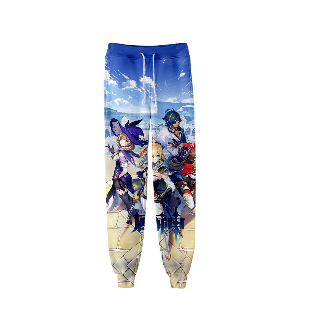 2024 Genshin Impact 3d Print Joggingbroek Mode Joggingbroek Streetwear Harajuku Slanke Heren/Dames Warme Broek Broek