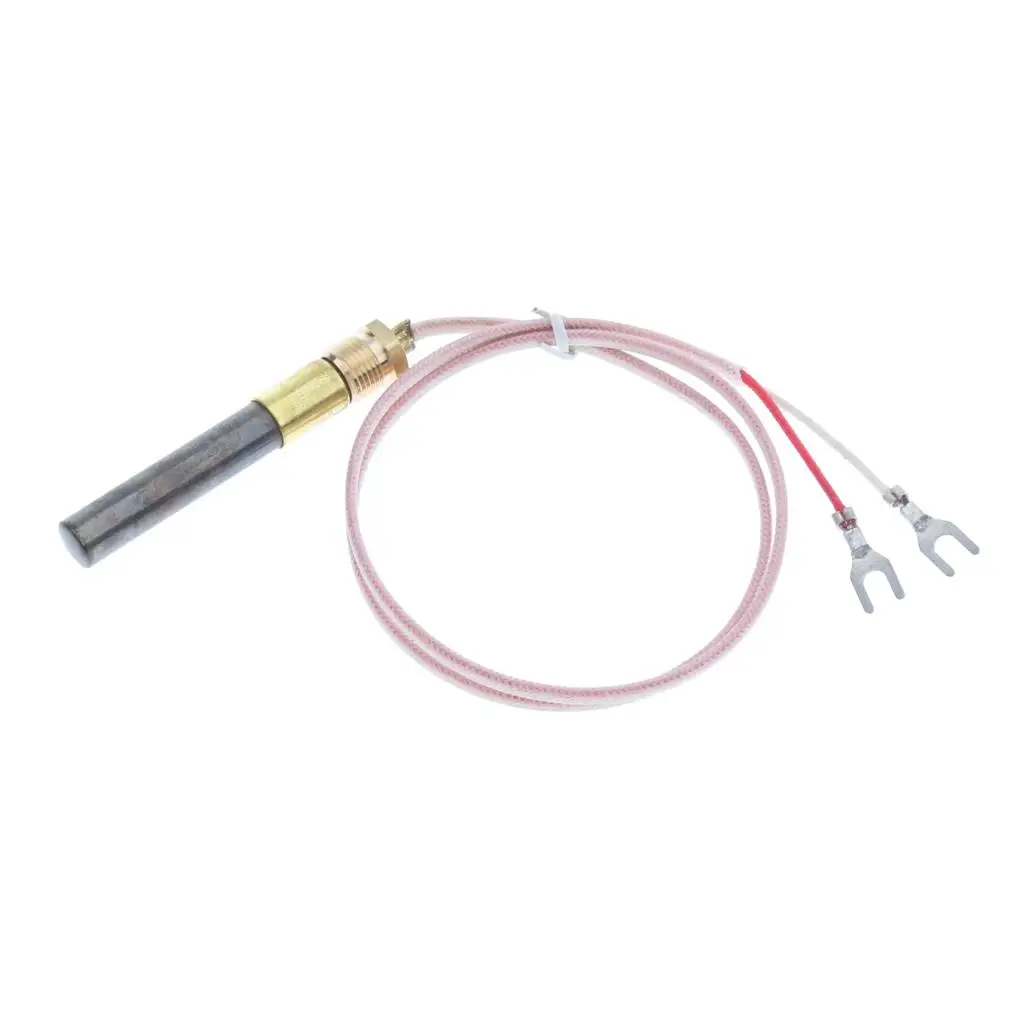 Gas Fireplace Thermo Generator Replacement 24 Inch Copper Sensor Fireplace Thermopile for LPG Boiler Heater