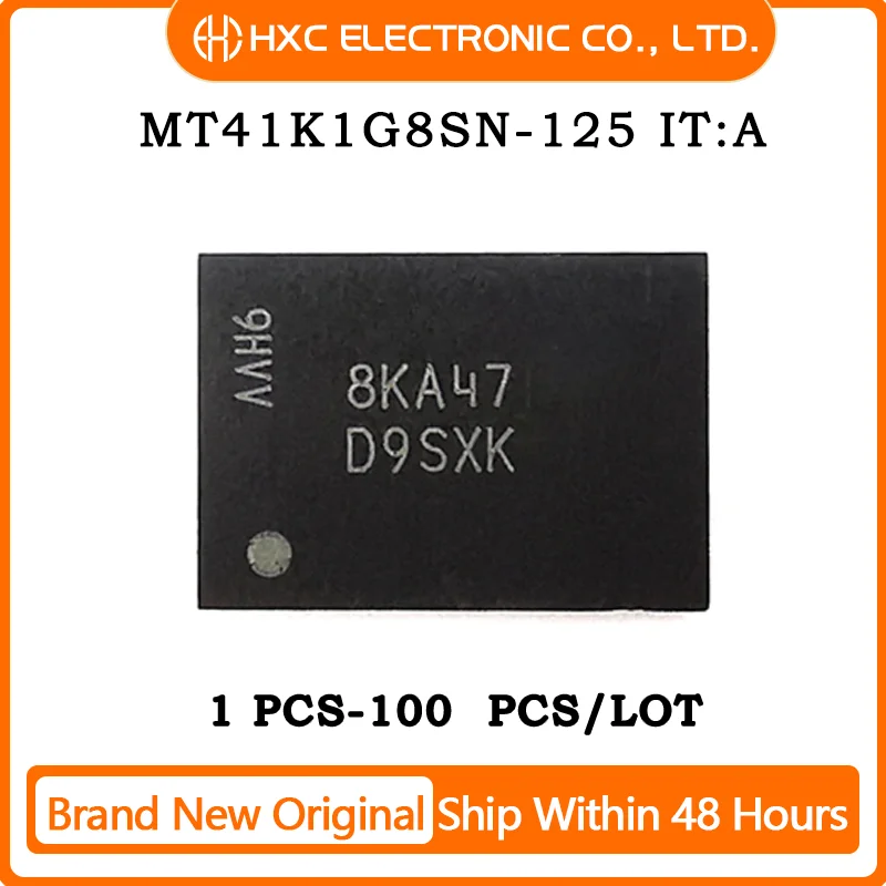 

1PCS/10PCS/50PCS/100PCS MT41K1G8SN-125 IT:A FBGA78 Brand New Original IC CHIP