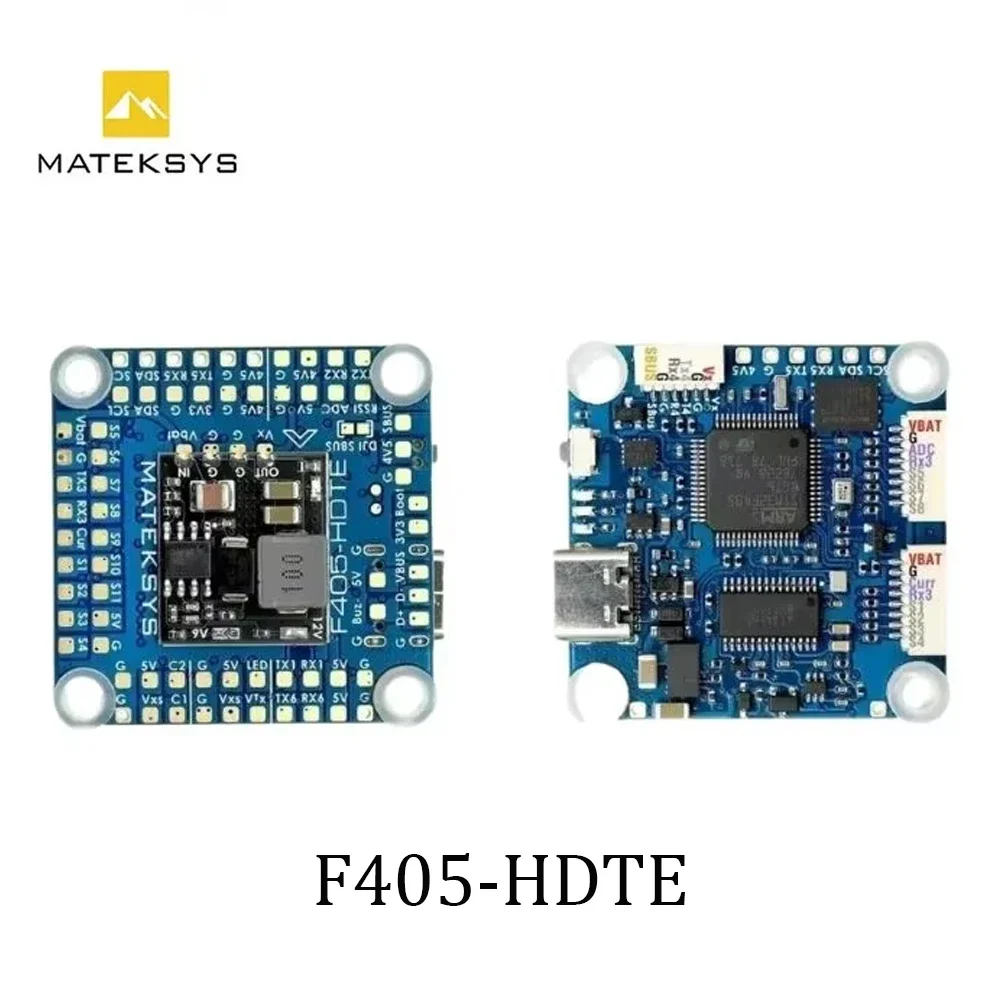 AvaCoreMATEK F405-HDTE F4 Flight Controller STM32F405 Dual BEC OSD Blackbox 3-12S LiPo 30x30mm Replace F722-HD For FPV Drone