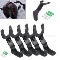1/2/5PCS Motorcycle Head Gear Hook Motorcycle Helmet Holder Helmet Hook Wall Mount Bicycle Hat Hanger Stand For Caps Wall Rack