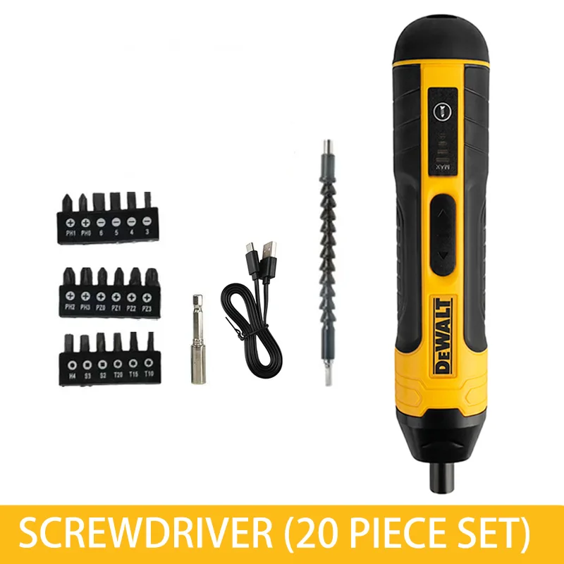 DEWALT kabelloser Elektroschrauber, 1300 mAh, wiederaufladbar, verstellbarer Bohrer, multifunktionale Demontage HT422