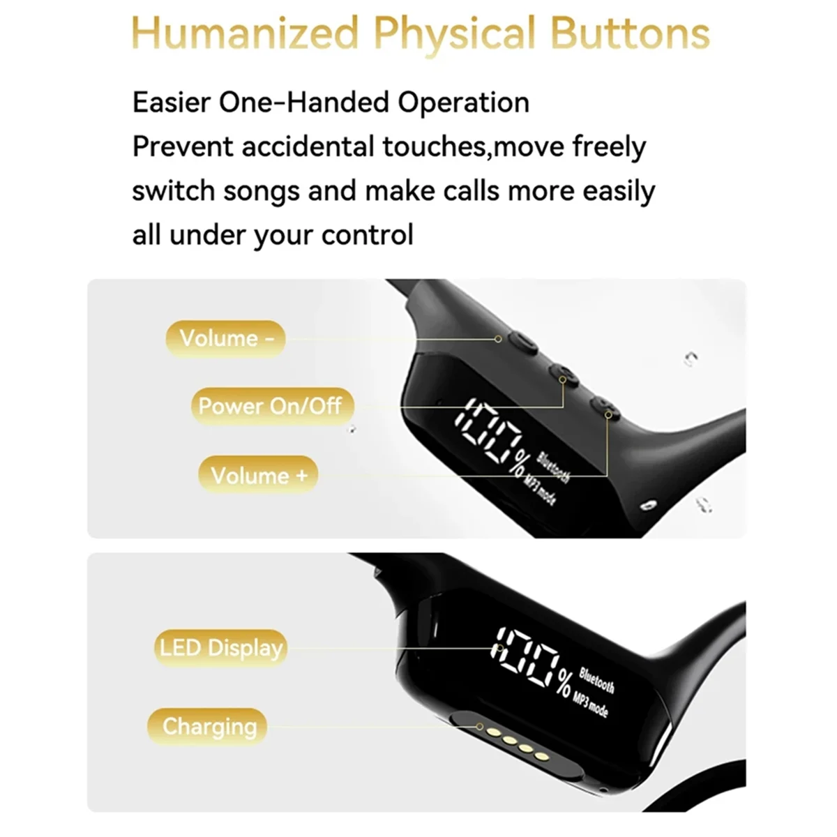 

NEW S10 Bluetooth 5.4 Bone Conduction Wireless Headphones 30 Meters Depth IPX8 Waterproof Swimming Headsets 32GB MP3 Player