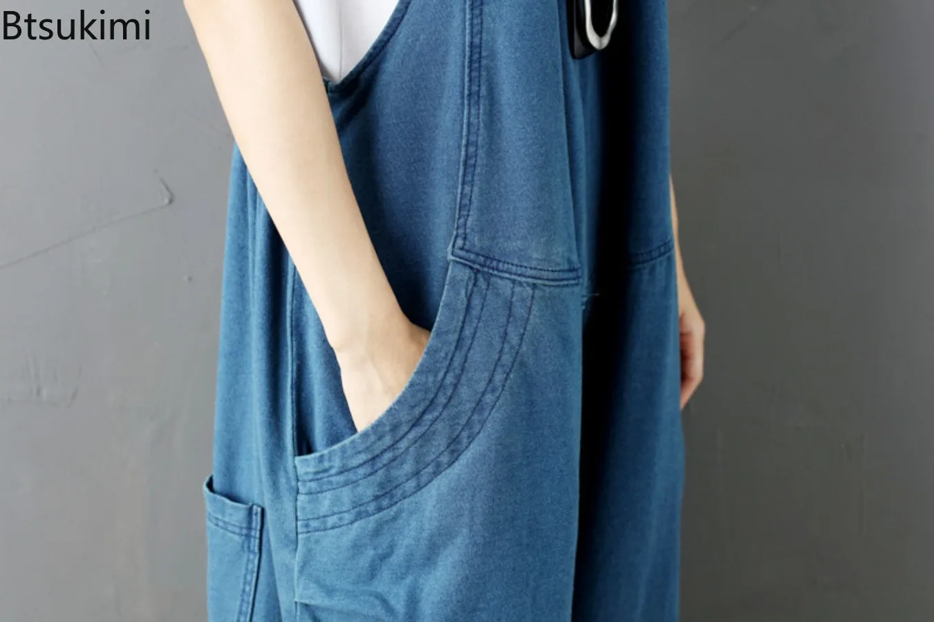 Casual Jumpsuits for Women 2025 Spring New Korean Style Loose Denim Rompers Women's Fashion All-match Suspender Overalls Jeans