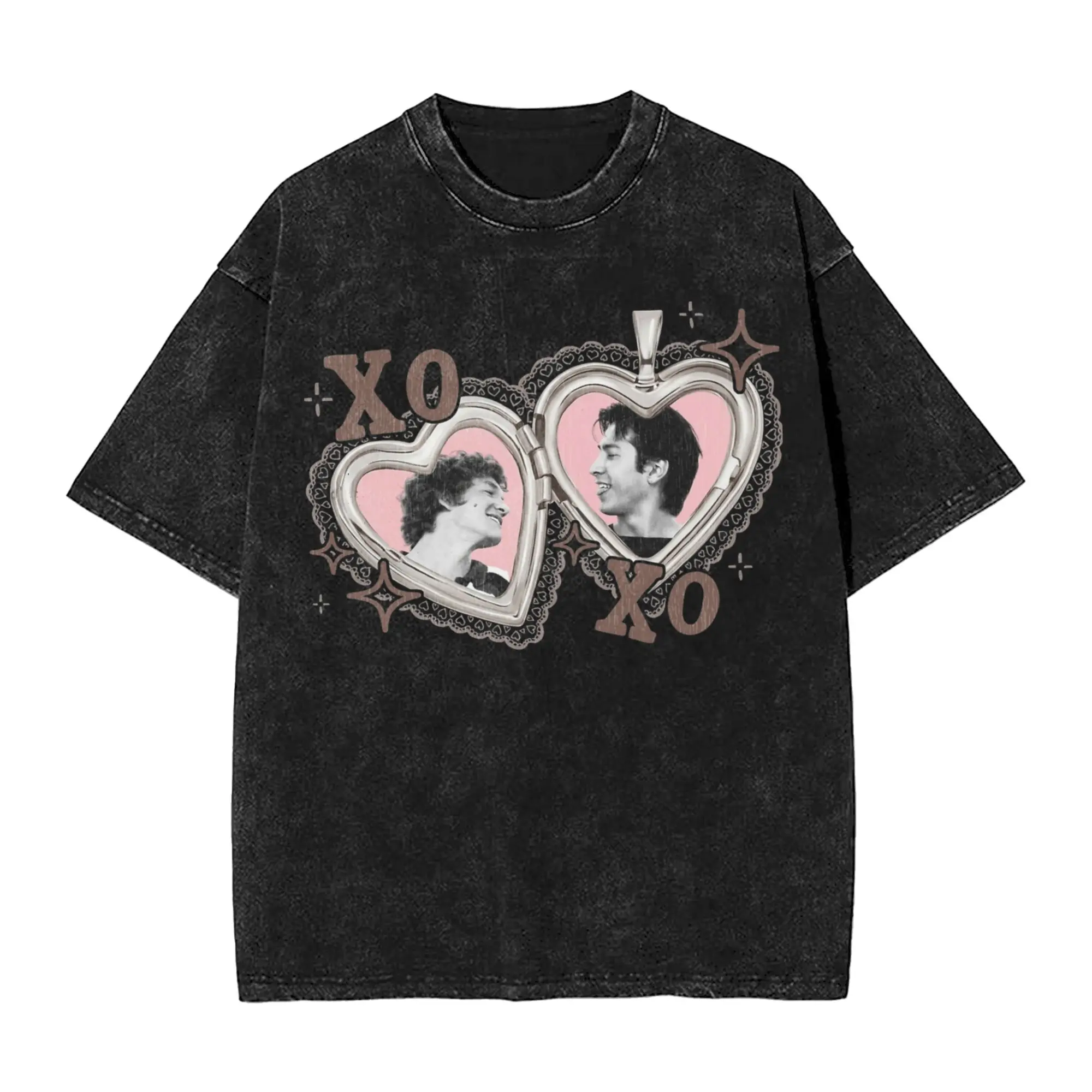Connor Storrie And Hudson Williams Washed T Shirt Streetwear T-Shirt THE COTTAGE Heated Rivalry Tees Men Women Short Sleeve