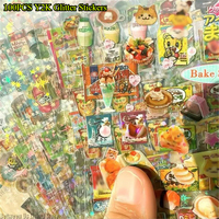 100PCS Y2K Glitter Stickers - Random Cute Decals for Phone, Luggage & Journal, Kawaii Aesthetic Gift