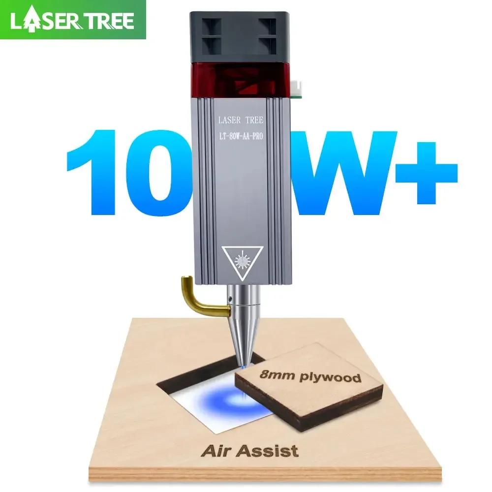 Laser Tree-módulo Laser com Assistência a ar Cabeça Laser Módulo Ttl Cnc Máquinas-ferramentas de Corte Potência Óptica 10w 80w