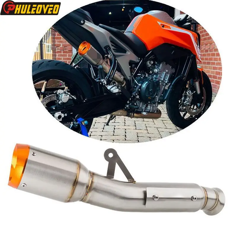 

For KTM 890 DUKE 2021 2022 890 DUKE GP 2022 2023 Motorcycle Exhaust Muffler Slip on Middle Link Pipe Escape Moto Shield Cover