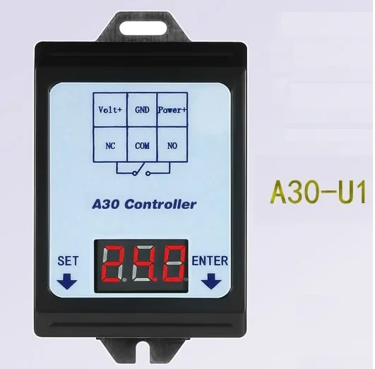 DC 6~80V Voltage Detection Charging Discharge Monitor Relay Switch Controller with Case LED display