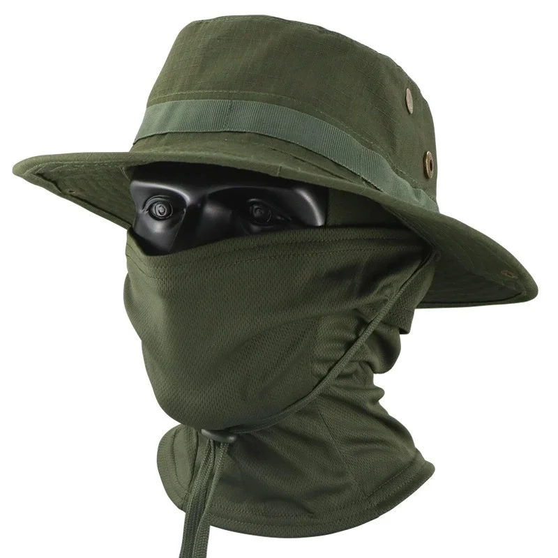 Camouflage Tactical Bucket Hat Set—Multifunctional Outdoor Fishing Hat, Fisherman's Hat, Sun Protection, Breathable Sun Hat