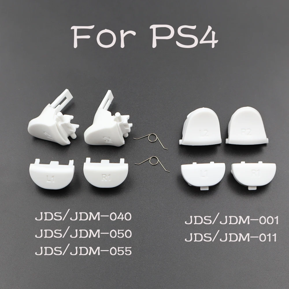 Replacement L1 R1 L2 R2 Trigger Buttons Kit With 2Pcs Spring For PS4 Controller Accessories Gamepad Button Repair Parts