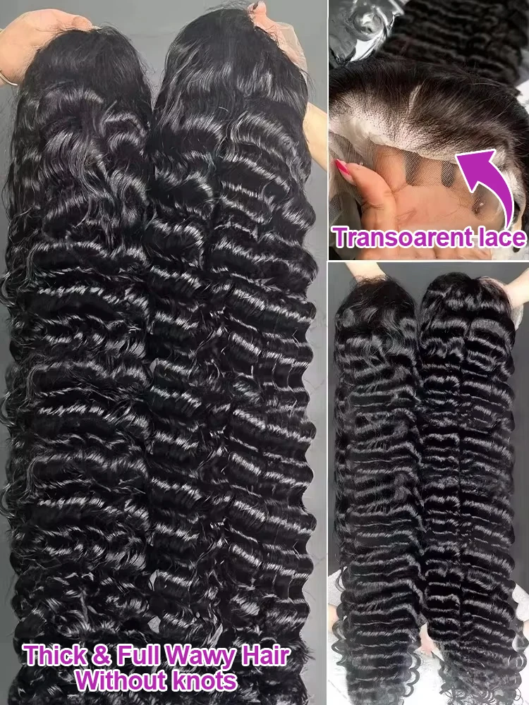 250 densidade solta natureza onda profunda 13x4 13x6 frente do laço perucas de cabelo humano brasileiro 30 40 Polegada encaracolado onda de água hd peruca frontal do laço