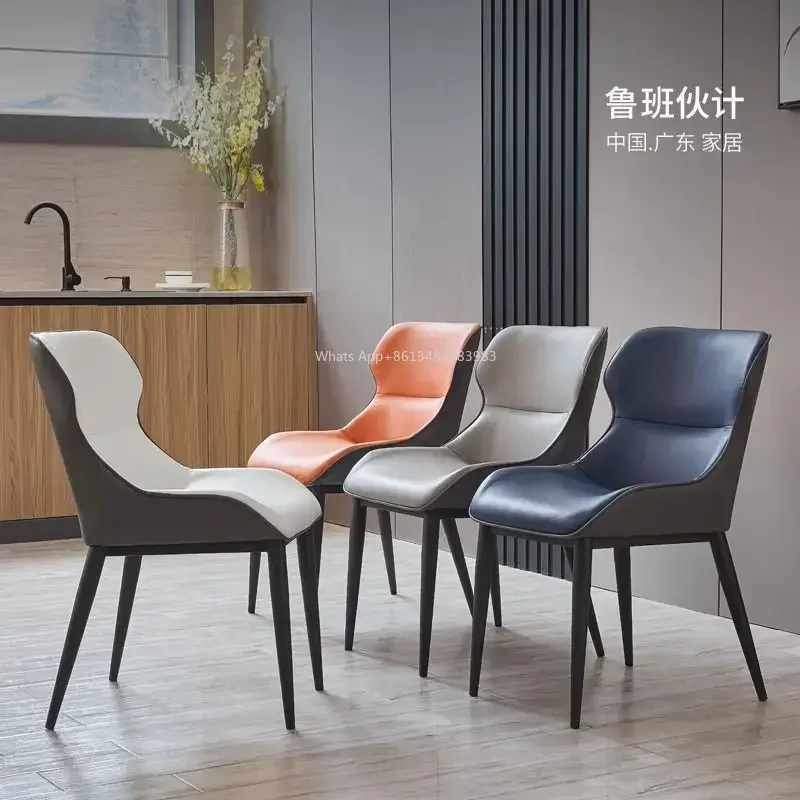 

Hot Italian Style Dining Chair Light Luxury High-end Household Simple Table And S Makeup Stools Nordic Hotel Back