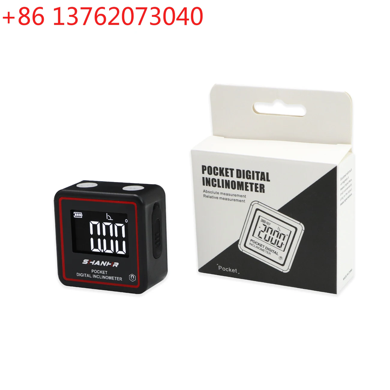 Small Digital Level Rechargeable Protractor Inclinometer Digital Angle Finder Angle Measuring Tools