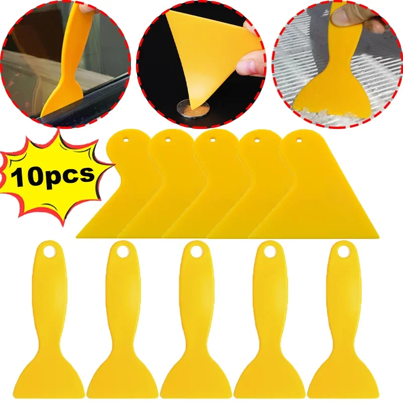 Mini Car Film Wrap Scraper Tools Yellow Multifunctional Smoothing Triangle Squeegee Auto Window Vinyl Wrap Film Tools