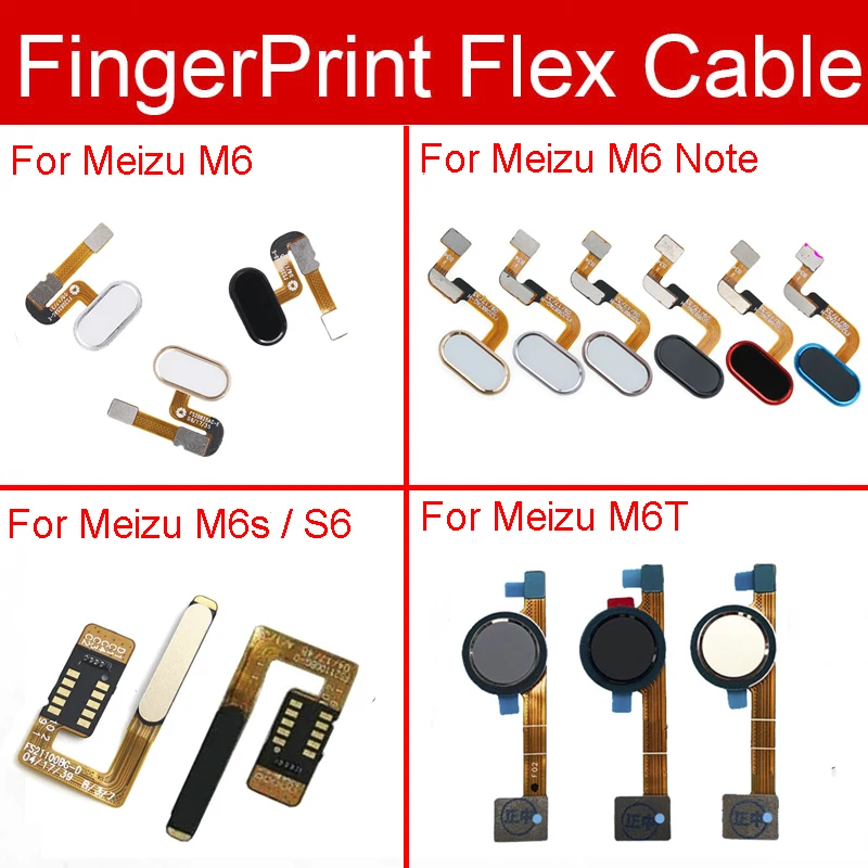 

Touch ID Fingerprint Sensor Flex Cable For Meizu Meilan S6 M6 M6s M6T Note Home Return Button Flex Cable Replacement Repair