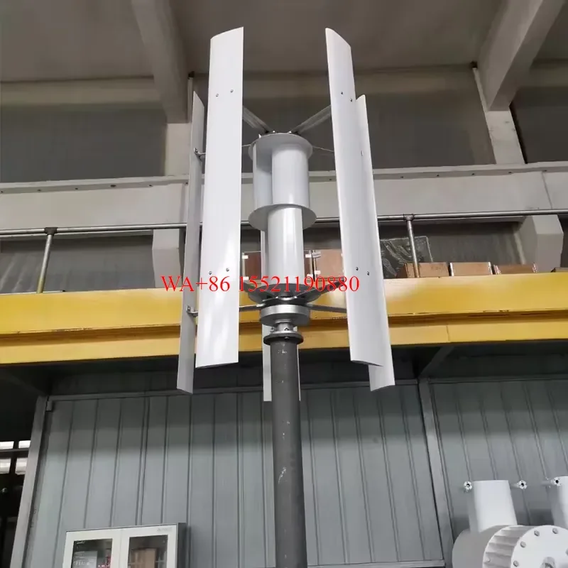 WMWMNU 1200W Vertical Wind Turbine Generator Efficient Home Use Wind Power System for Residential Application