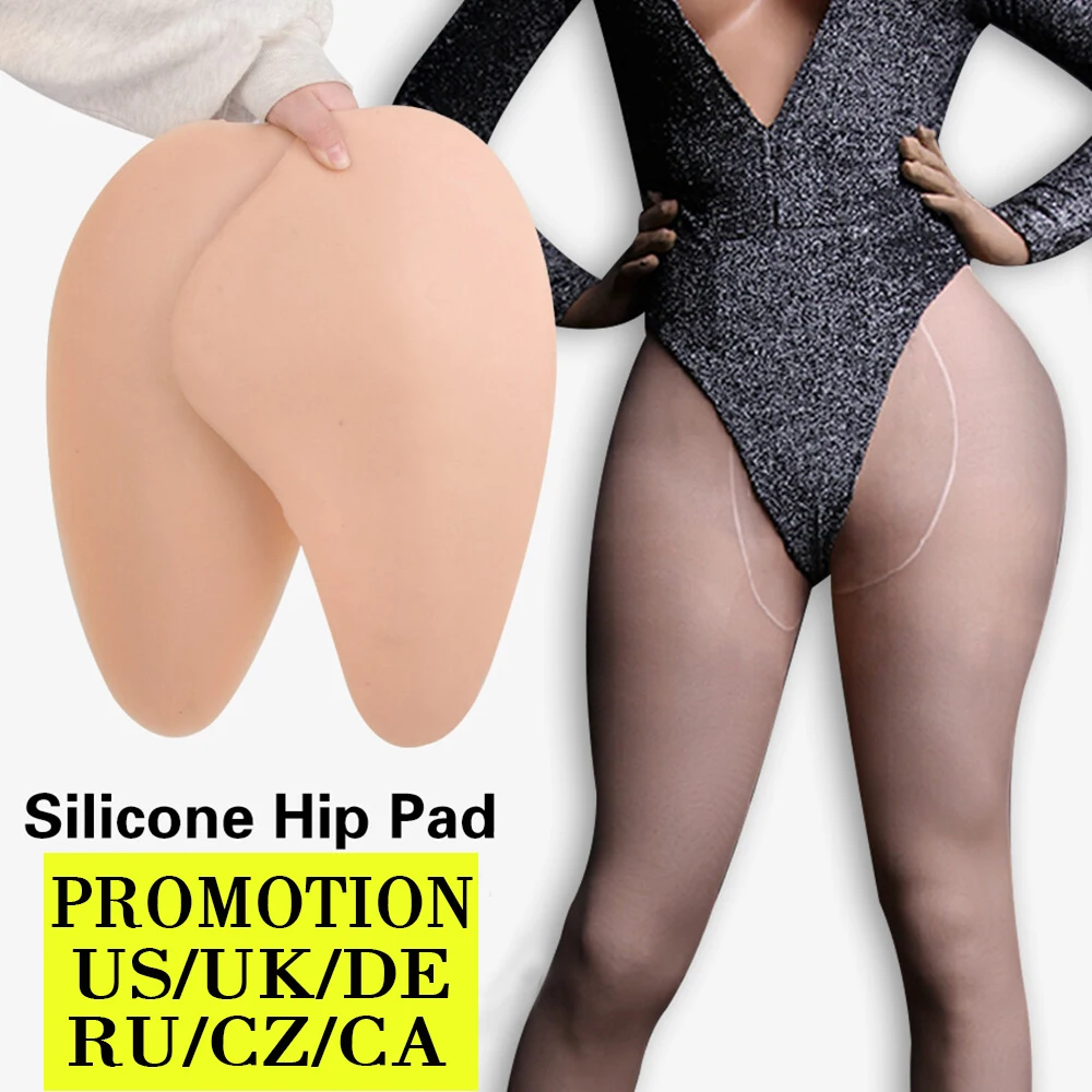 

Women Crossdressing Silicone Hip Pad Buttocks Enhancer Soft Fake Butt Pad Thicken Invisible Inserts Butt Pad Shapewear Panties