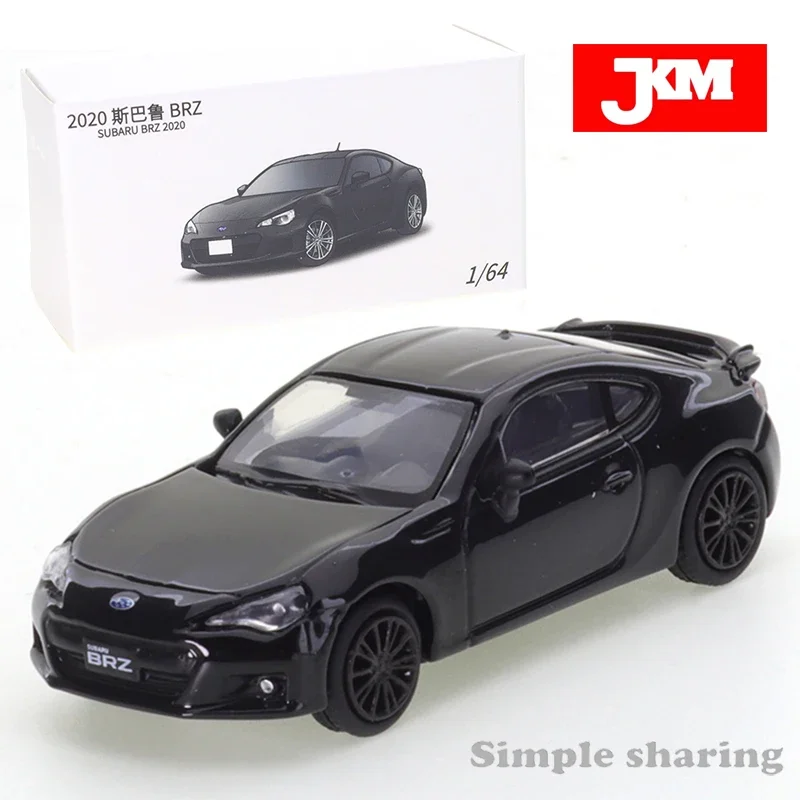 JKM1:64 Subaru BRZ Black Coupe Shock Absorption Simulation Alloy Car Model Collection Decoration  Boy Birthday Christmas Gift