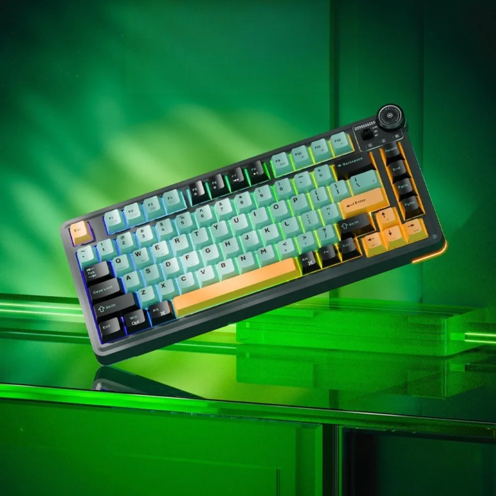 

LINGBAO MK75 Mechanical Keyboard Tri-mode Wireless Ergonomic Hot Swap Bluetooth Keyboard Custom Gasket Gaming Accessories Gifts