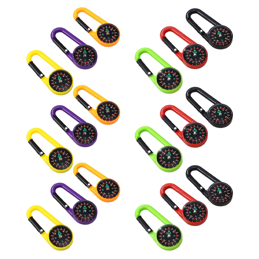 

18Pcs Handheld Compass for Outdoor Navigation Compact Lightweight with Luminous Indicators Ideal for Hiking Camping Survival