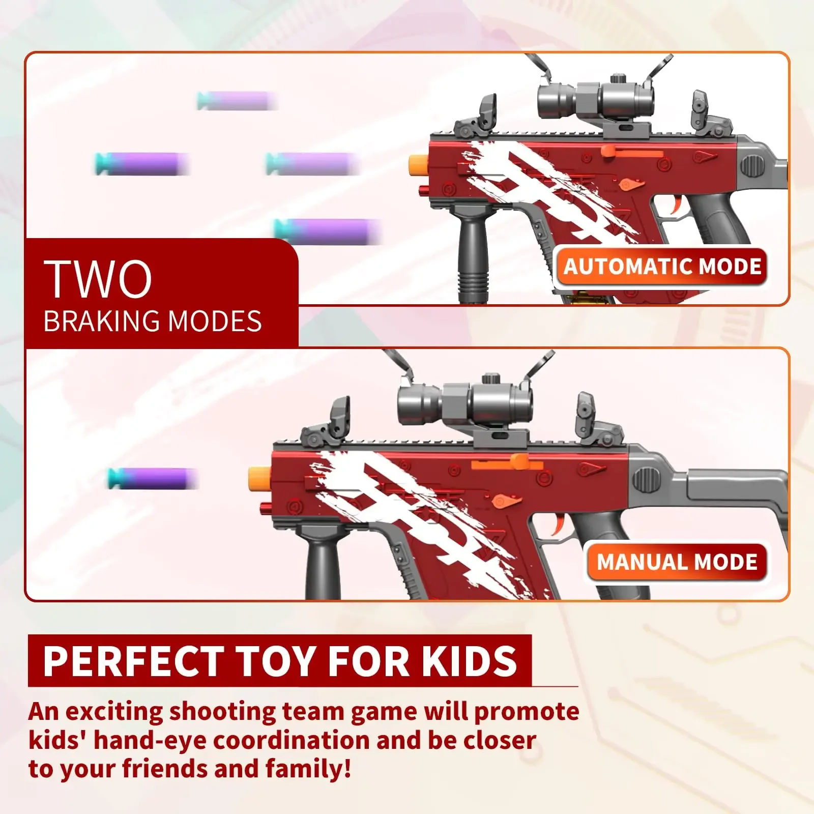 2024 Soft Bullet Toy Gun Electric Toys Foam  Auto-Manual Sniper Rifle Shooting Game Education Toy for Kid Boy Adult Gift