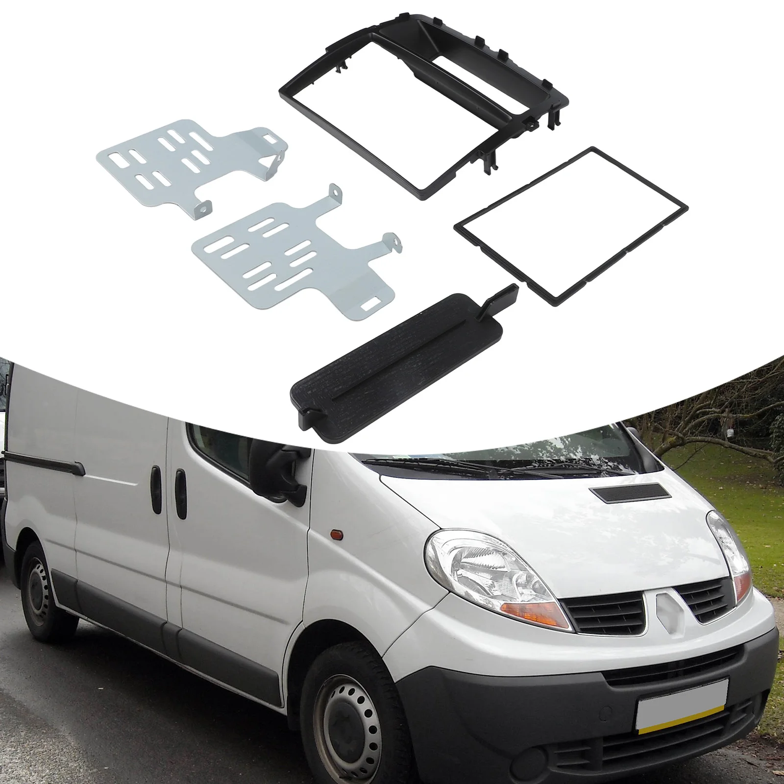 

Dashboard Integration 2Din Fascia Car Interior Upgrade Customizable Interior Reliable Performance Seamless Integration Design