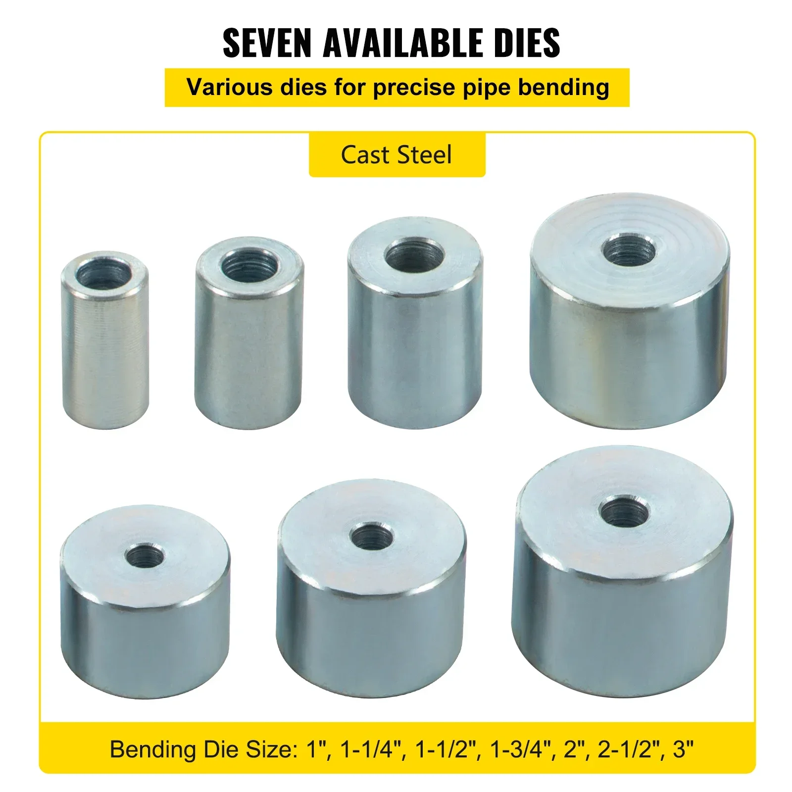 Imagem -04 - Vevor-manual Bench Steel Tube Bending Kit Tubo Bender Yp-9 Morre Multifunções Flat Bar Rod Brake Bends Tool Compact 13