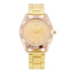 Luxury Ladies Watches High Quality Stainless Steel Women Quartz Watch For Women Reloj Mujer Dress WristWatch Bear Clock 2024
