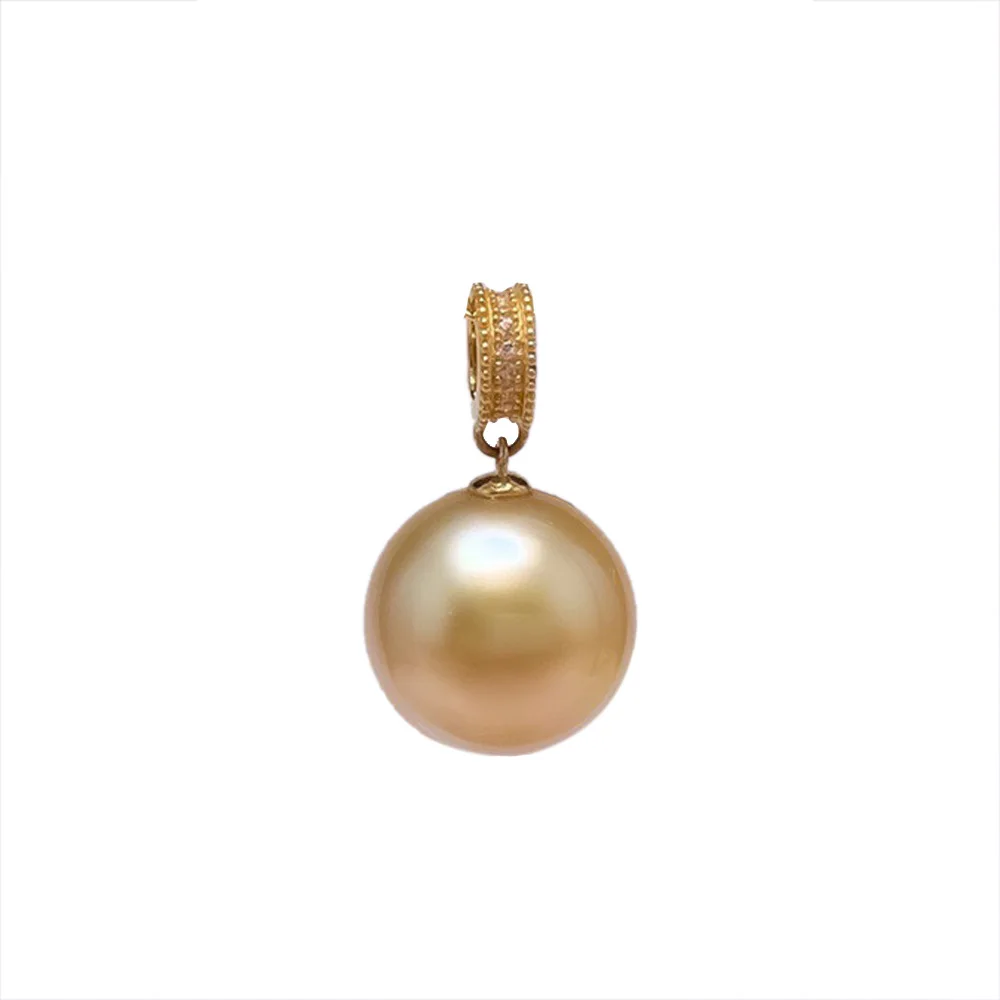 SHILOVEM 18k Gold  Pearl pendant New Birthday Christmas Gift Fashion Wholesale Women none necklace 11mm yzz111180zz