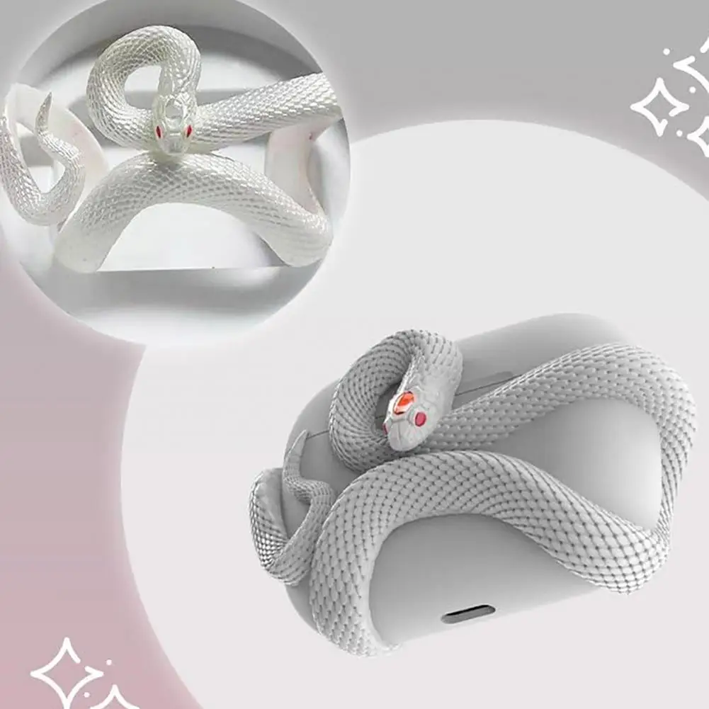 Snake-shaped Protective Case 3d Snake Design Earphone Protective Case for 4 Shockproof Impact Resistant for Protective