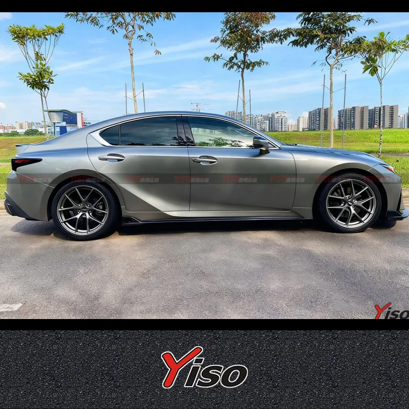 Suitable for 2022-2024 IS300 and IS350 carbon fiber TOMS front shovel side skirts rear lips spoiler wraparound Aerodynamic view 5