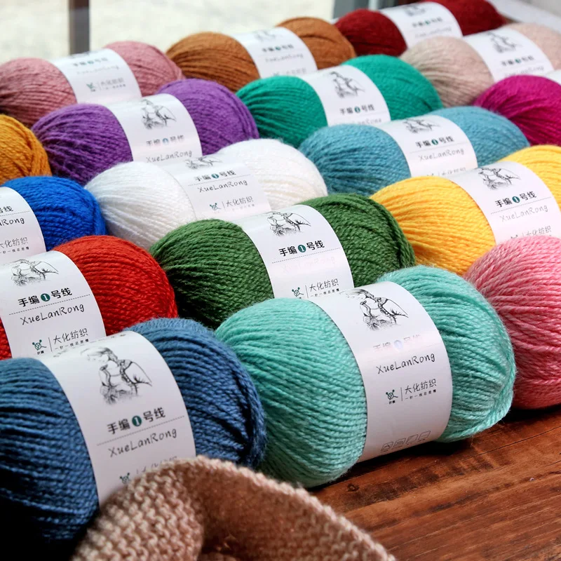 

100g Australian Wool Medium Coarse Yarn, Finely Spun Handmade Wool Yarn, DIY Sweaters, Scarves, Gloves, Hats, Crochet Thread