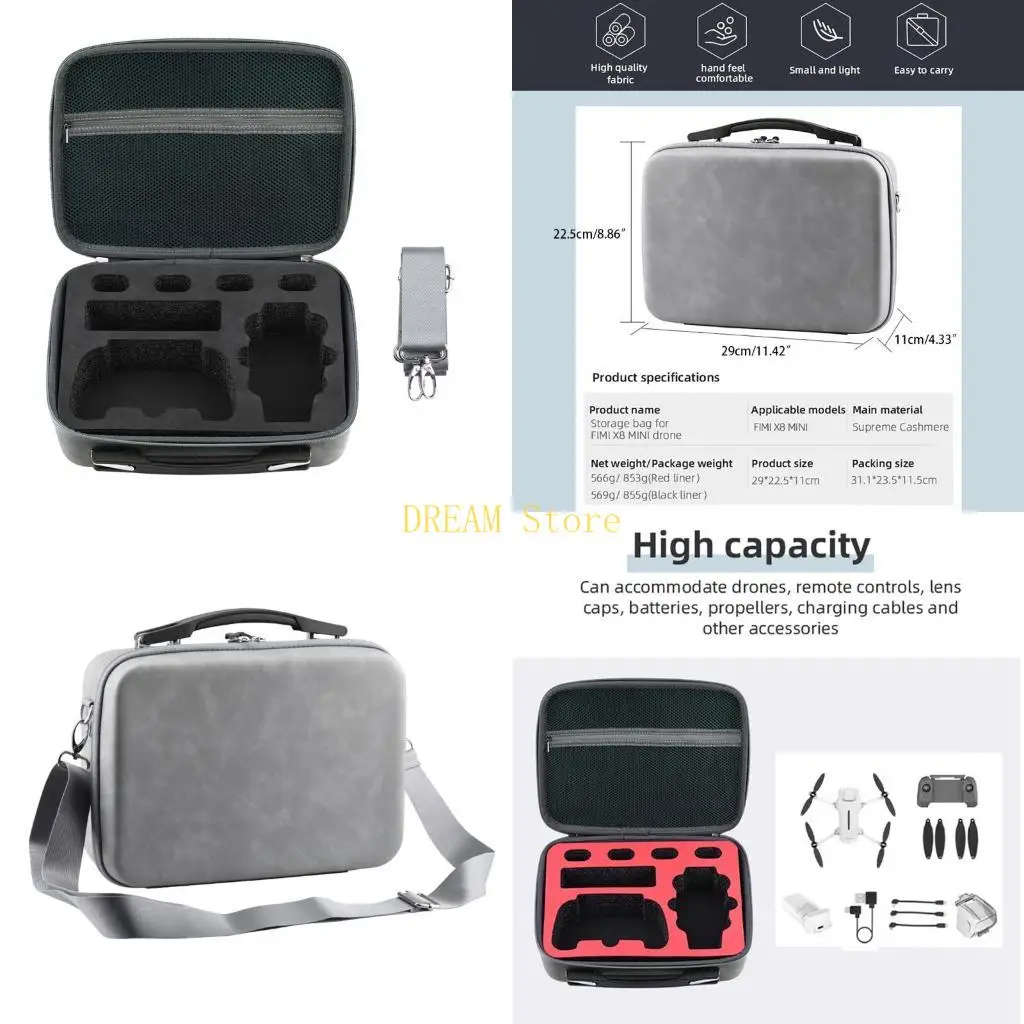 Carrying for Case for FIMI X8 Mini Drone Accessories,Messenger Bag Protector Drone Battery Controller Storage  best sale