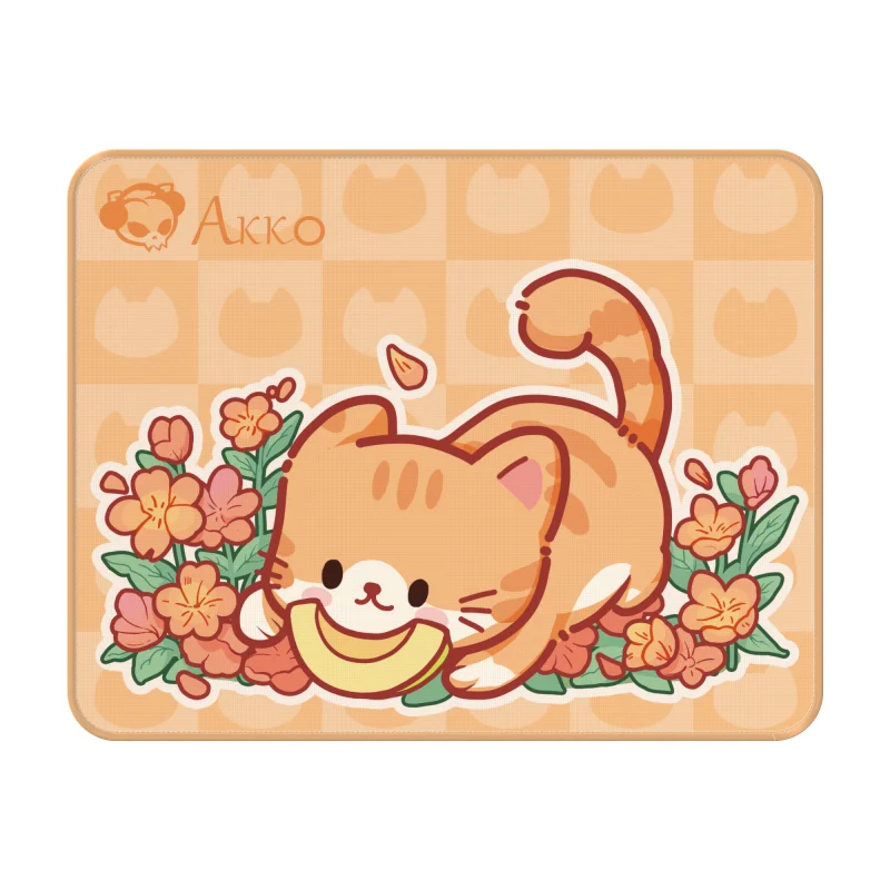 Akko Schattige Kat/Capibara Thema Muismat 36X28Cm Cartoon Esports Spel Toetsenbord Muizen Pad Kawaii Anti-Slip Vergrendeling Rand Bureau Pad