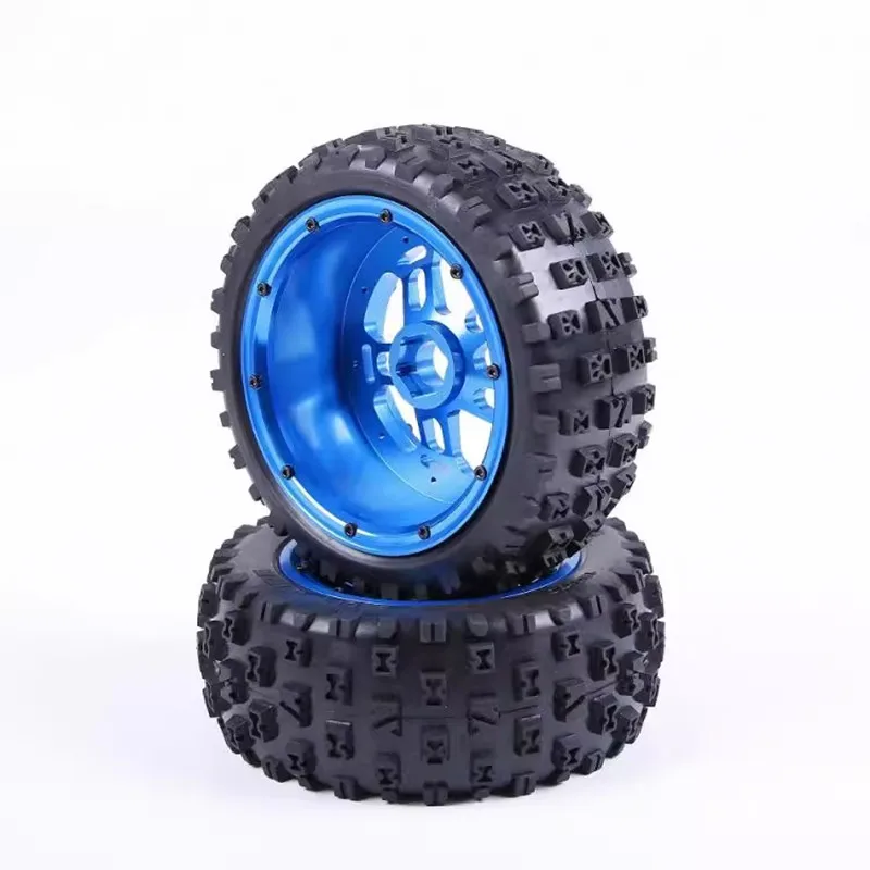 Rovan upgraded LT third-generation metal wasteland tire assembly with cloth jacket and waterproof inner liner 97045