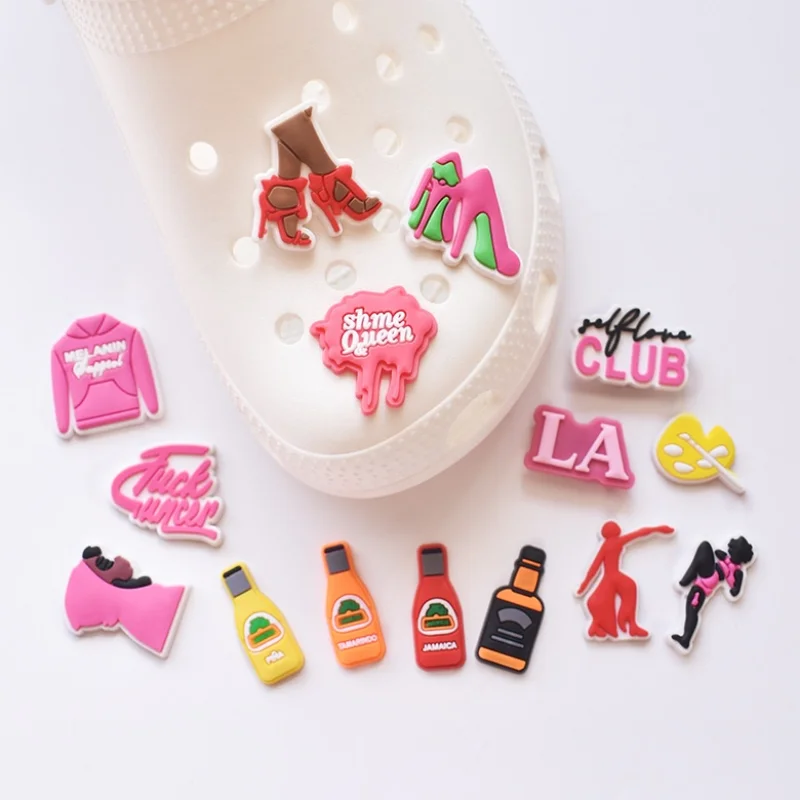 PVC Shoe Charms Beautiful Shoe Accessories lovely Shoe Decoration gift Shoe Buckles Pins for Clog Sandals  X-mas Gifts