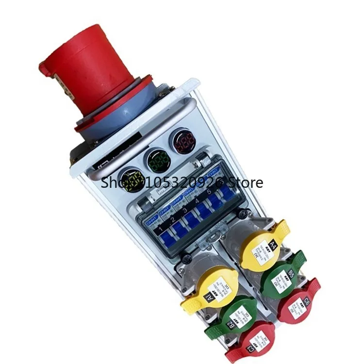 Portable 12-way breakout box 63A aviation plug-in wedding lighting large-screen performance wiring distribution box