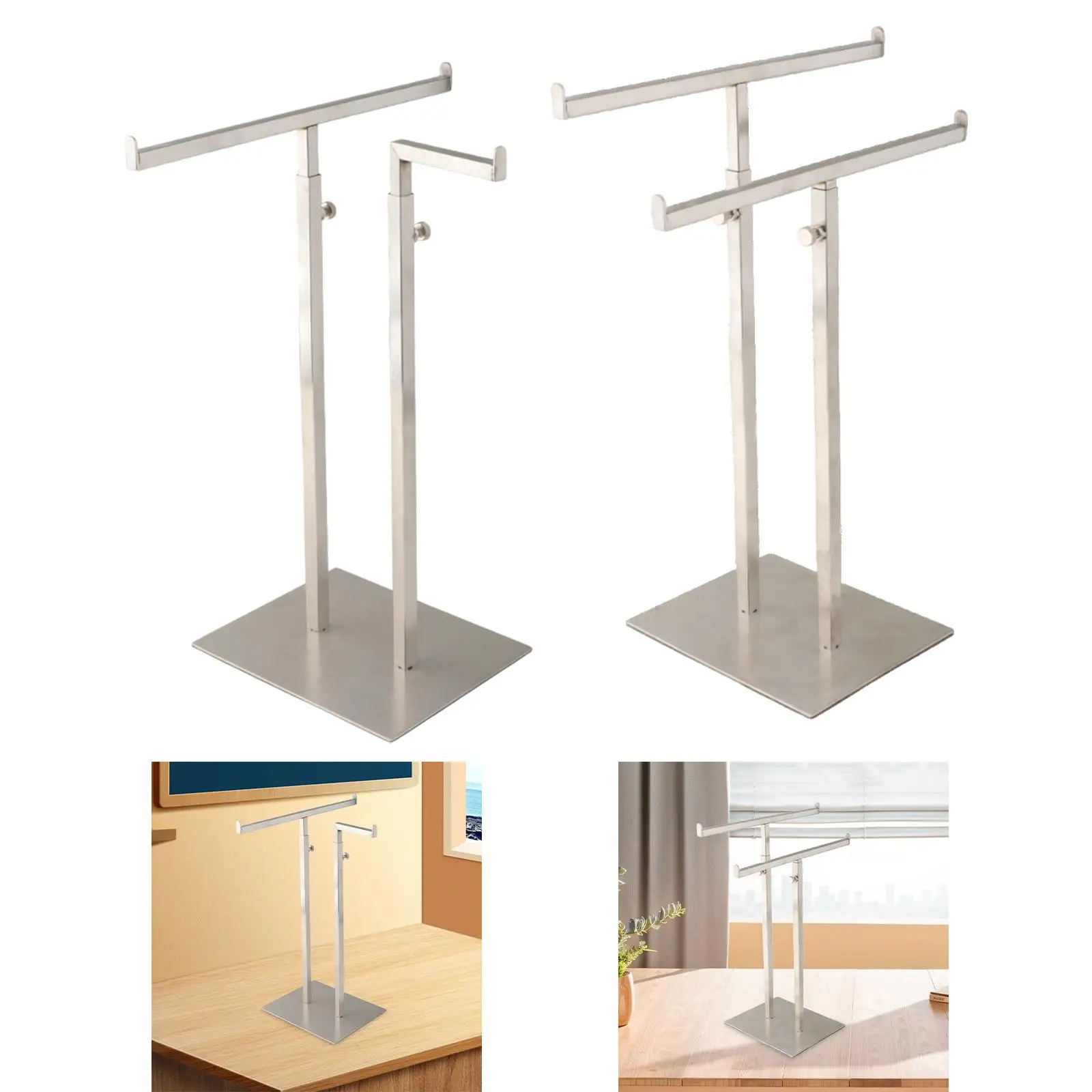 

Purse Display Stand,T Shaped Display Stand,Adjustable Height Hook Hanging