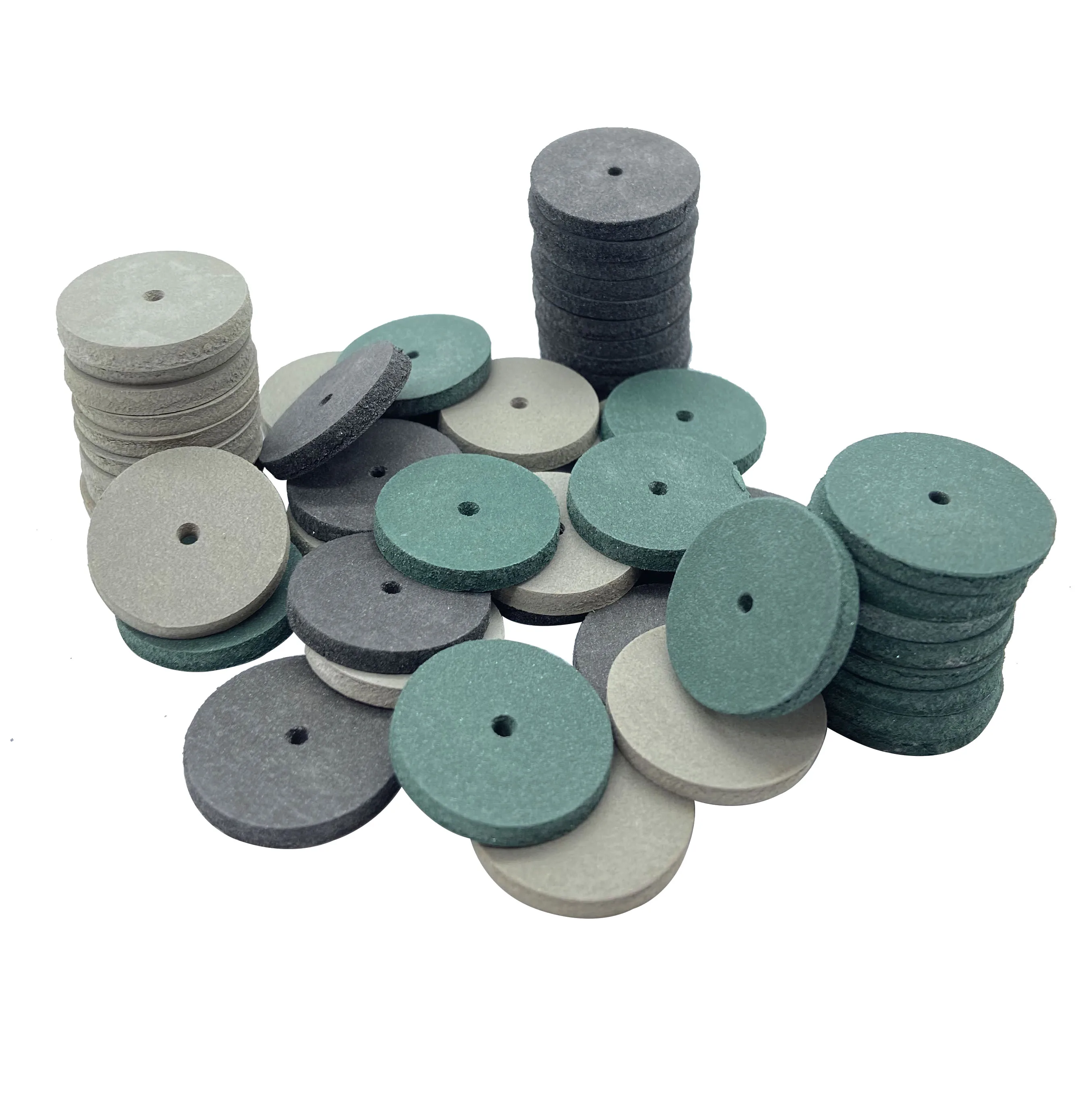 WELL CK 30pcs Rubber Polishing wheels Dental Jewelry Rotary Tool Mini Drill Die Grinder 3 Colors Polisher mixed colors