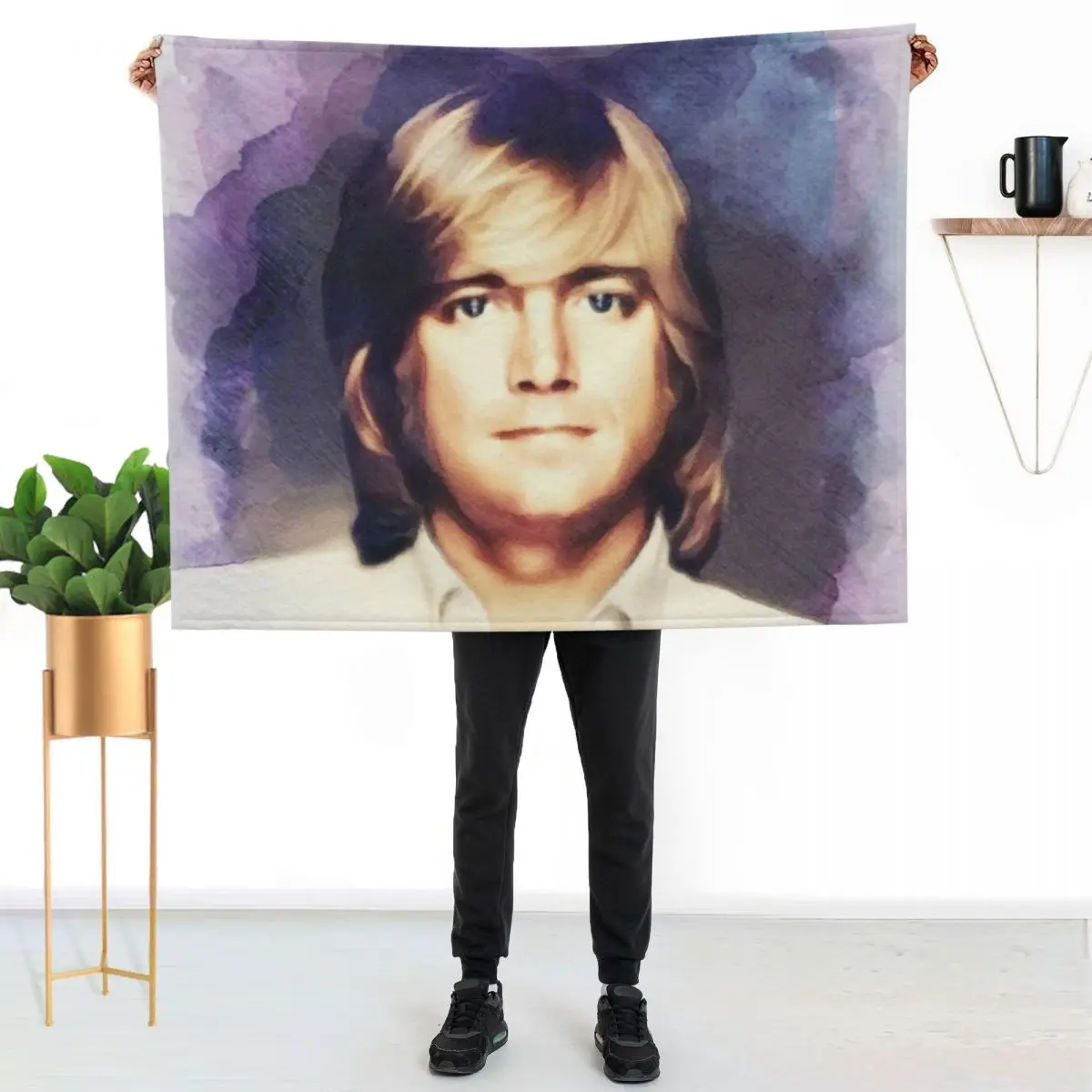 

Justin Hayward, Music Legend Throw Blanket Shaggy Furry Soft Blanket for Bedroom Living Room