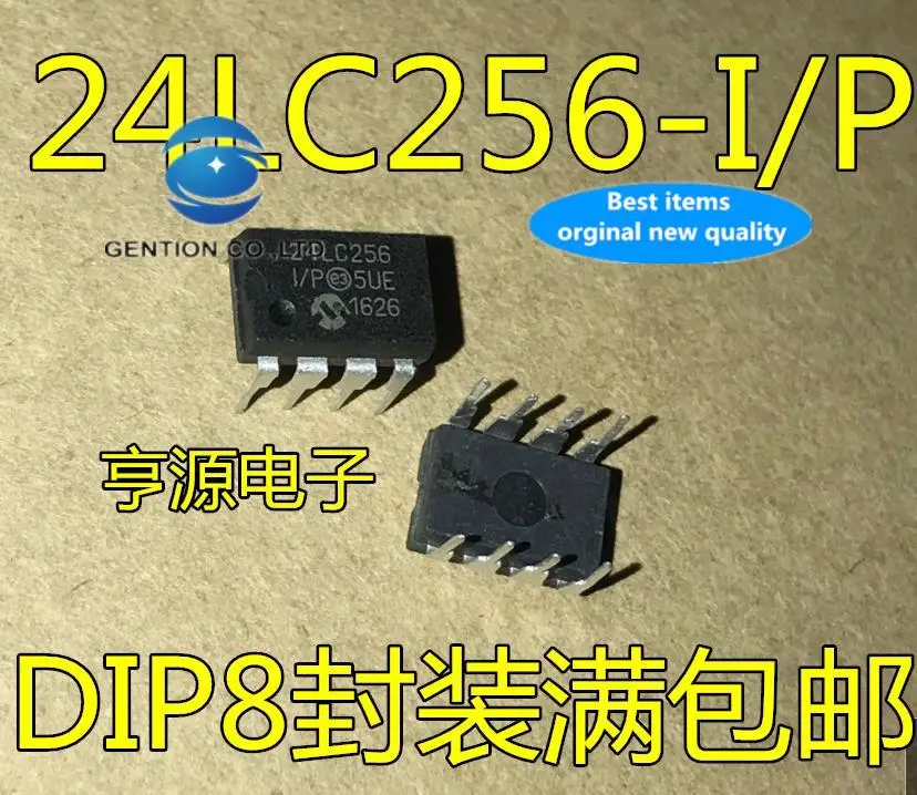 10 قطعة 100% أصلي جديد في المخزون 24LC256 24LC256-I/P DIP8 MCU | |