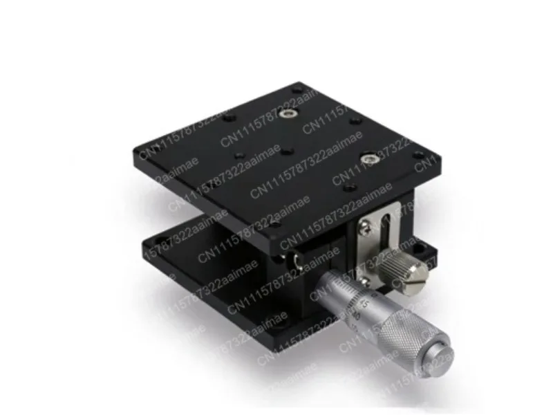 60x60mm Manual Micrometer Fine-Tuning Platform Z-Axis Precision Displacement Slide 10um Accuracy 3kgf Load