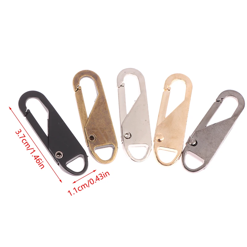 10Pcs DIY Sewing Craft Zipper Slider Puller Zipper Repair Kit Replacement For Broken Buckle Travel Bag Suitcase Zipper Head