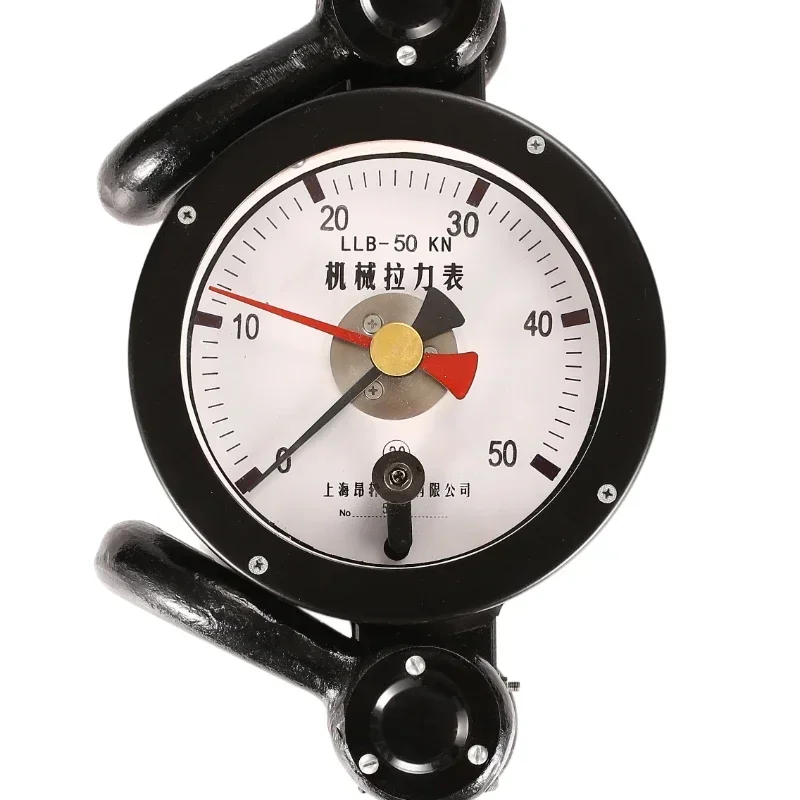 Hot salesMechanical tension meter LLB-50KN dial dynamometer 8 tons 12t10T200KN wire rope tension meter