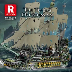 5865PCS Flying Dutchman Nave pirata blocchi di costruzione Modello di nave fantasma blocchi di costruzione assemblare giocattoli fai da te, decorazioni da scrivania regalo