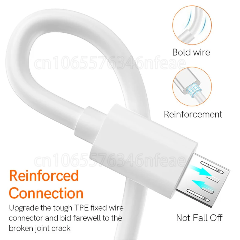 Micro USB Cable Fast Charging For Redmi 7 Note 5 Mobile Phone Microusb USB Cable For Samsung S6 S7 Micro USB Cable 0.3/0.5/1/2M